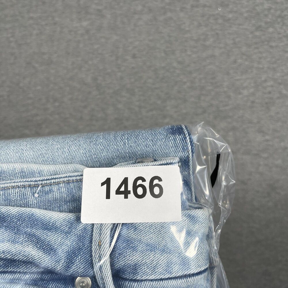 Good American Jeans Womens 12/31 Blue Flared Mid Rise Light Wash Denim - Picture 11 of 11